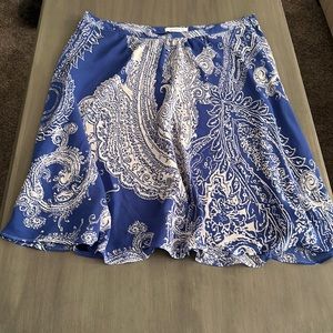 Royal blue & light gray skirt by Liz Claiborne